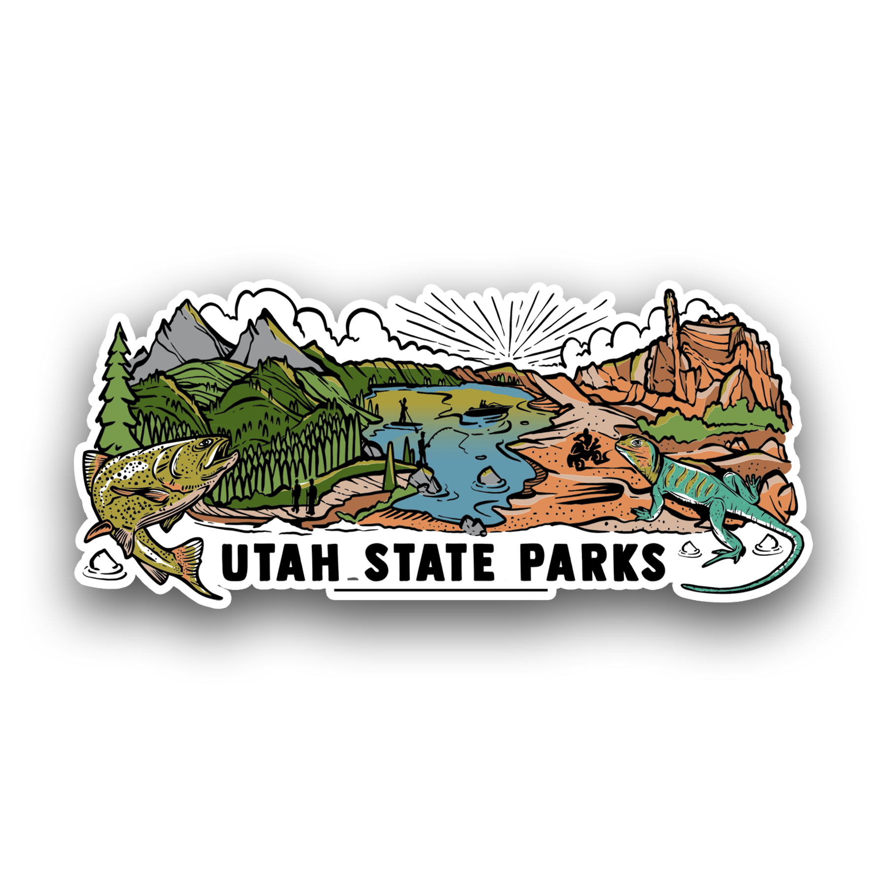 Utah State Parks Panorama Sticker